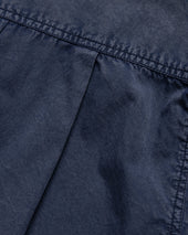 Wes Straight Hem Work Shirt Washed Pigment Dyed Poplin