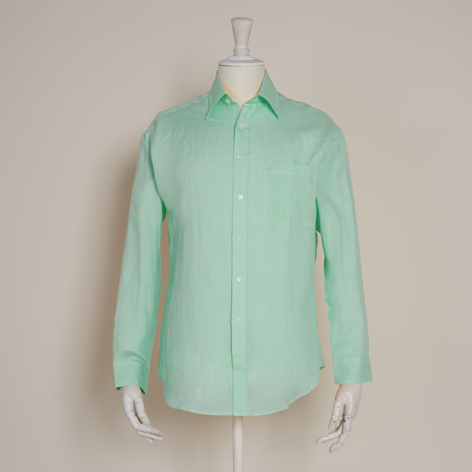 Classic Fit Linen Shirt In