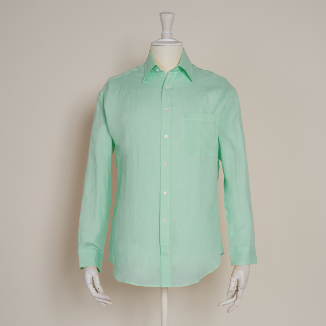 Classic Fit Linen Shirt in Mint