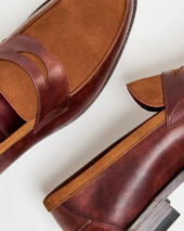 Museum Leather Tobacco Suede Loafer