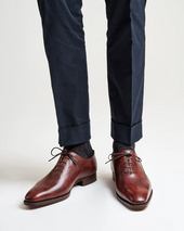 Museum Wholecut Oxford Dress Shoe With Rubber Half Soles