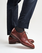 Museum Wholecut Oxford Dress Shoe With Rubber Half Soles