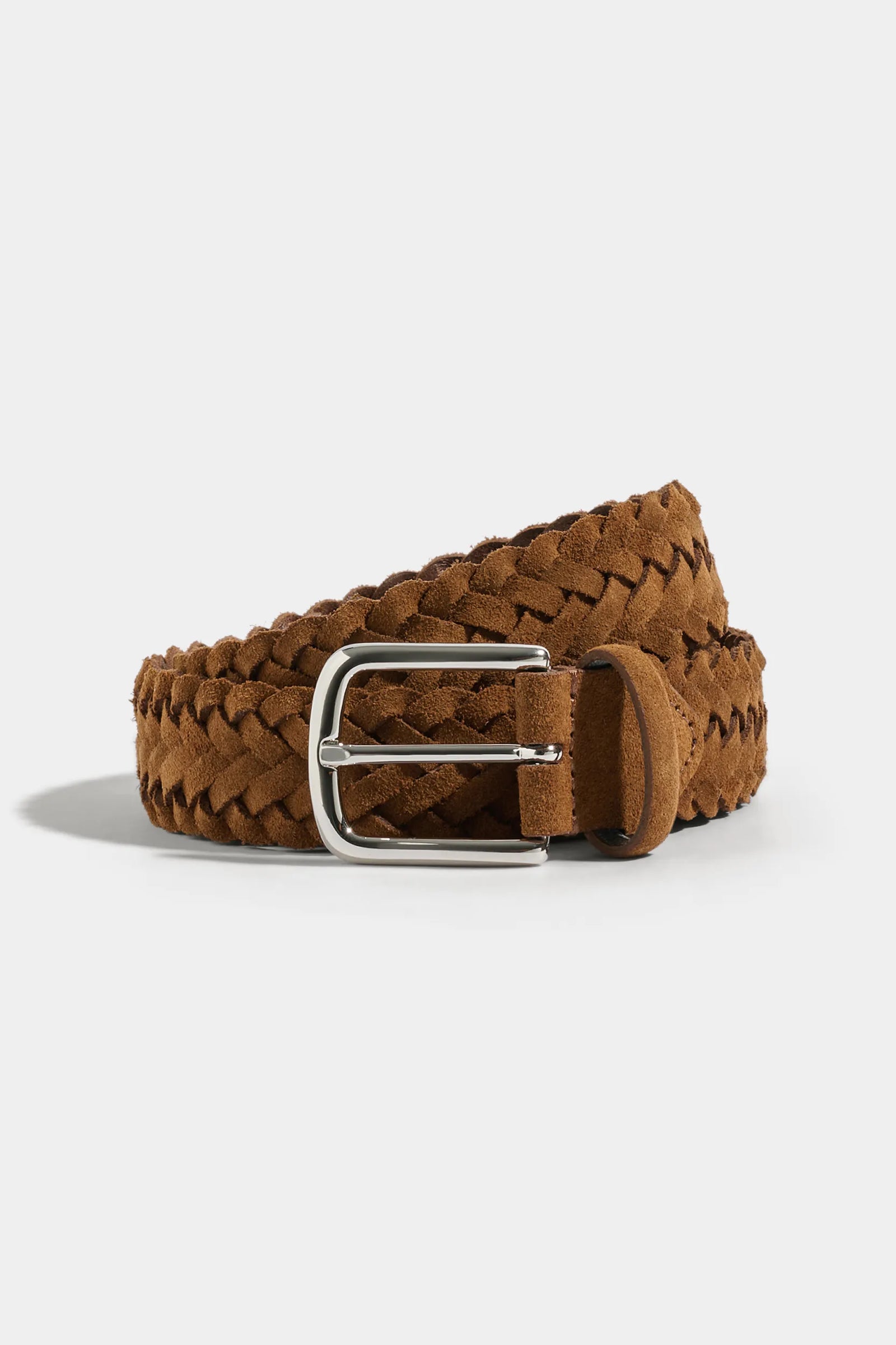 Braided Suede Belt Made In Italy