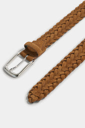 Braided Suede Belt Made In Italy