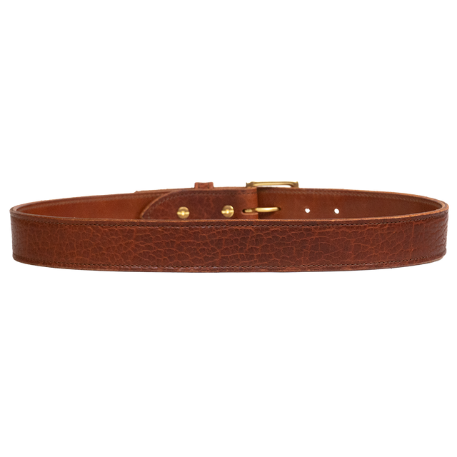 Cognac Bison Belt