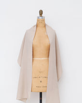 Scarf Textured Beige Plaid