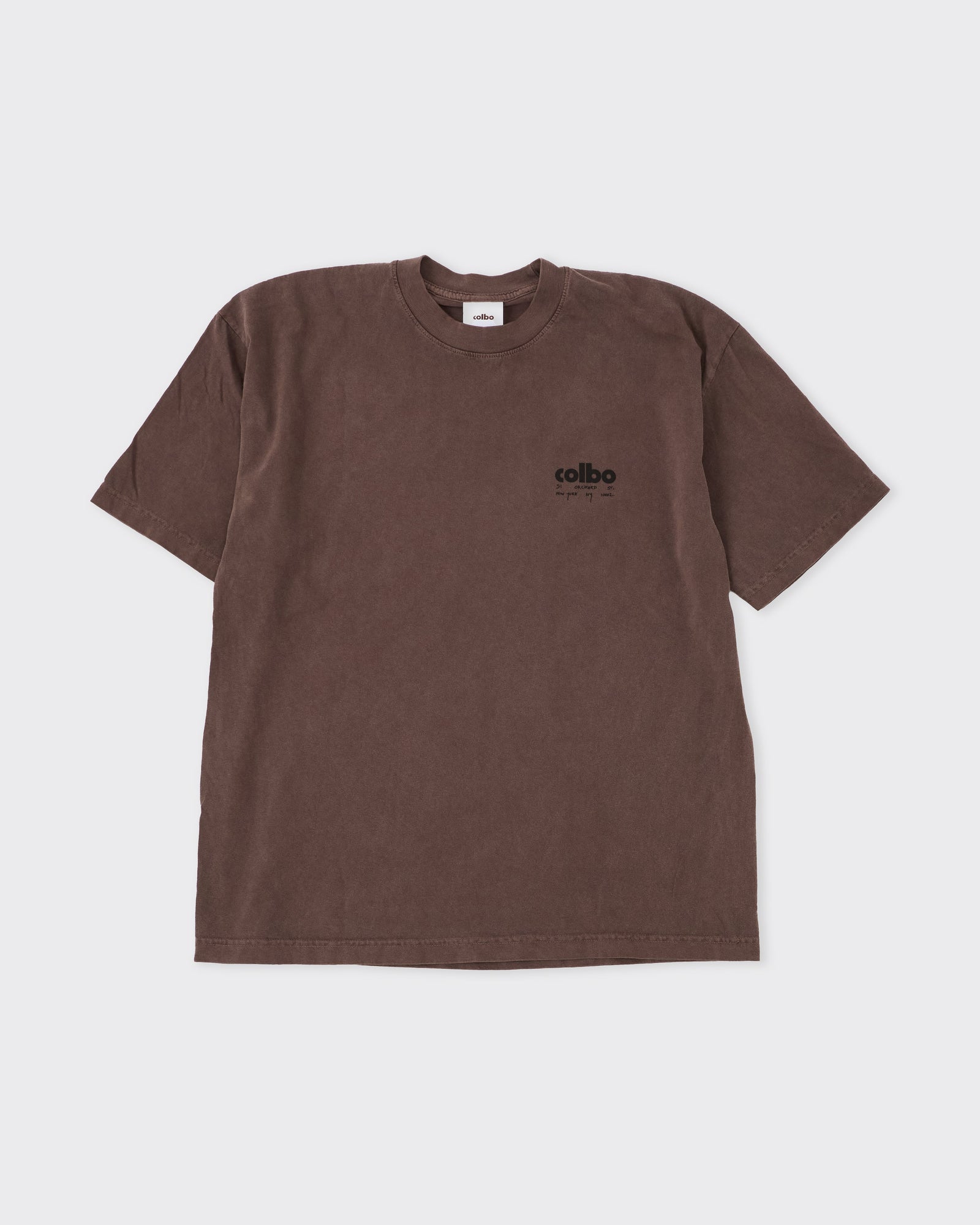 Colbo Handwritten T Shirt Dark Brown