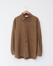 Rib Neck Shirt, Rust