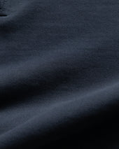 COLLAN ZIP COLLARED SWEATSHIRT - NAVY 19oz. ALL COTTON LOOPBACK TERRY FLEECE