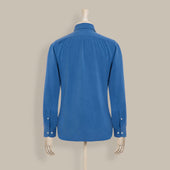 Silk Collared Shirt With Fly Front In