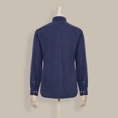 Silk Collared Shirt With Fly Front In