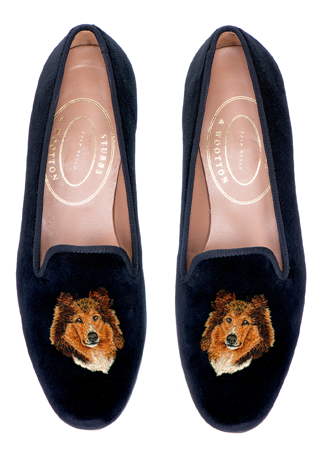 Collie Black Velvet Slipper (Men)