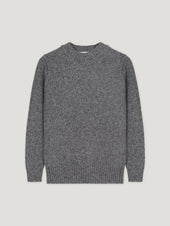 Grey Super Luxe Cashmere Crewneck