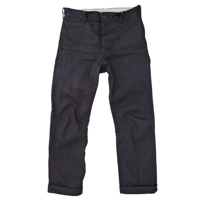 Continental Trousers - JC Black Coated Denim Warehouse - Last One - Size 38