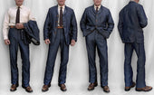 Sportsman Chinos - Indigo HBT