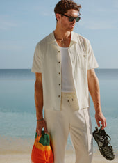Cuban Shirt | Seersucker | Cream