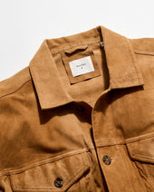 Waxed Suede Tupelo Trucker Jacket