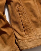 Waxed Suede Tupelo Trucker Jacket