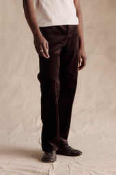 Andy Straight Corduroy Pants Dark Brown
