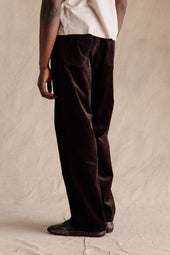 Andy Straight Corduroy Pants Dark Brown