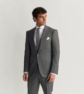 Costume En Laine Infroissable Rayures