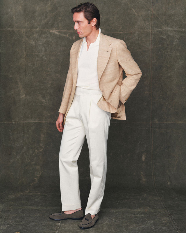 Cotton Slacks in Cream