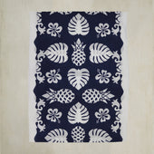 Cotton And Silk Pineapple Print Scarf In