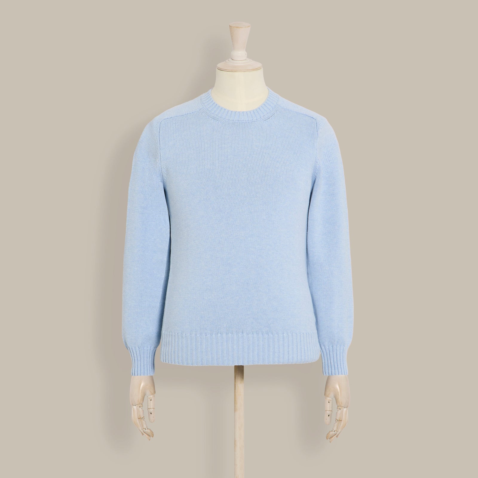 Cotton Crew Neck Sweater In Light