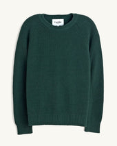 Ribbed Cotton Crewneck - Green