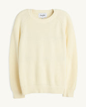 Ribbed Cotton Crewneck - Natural