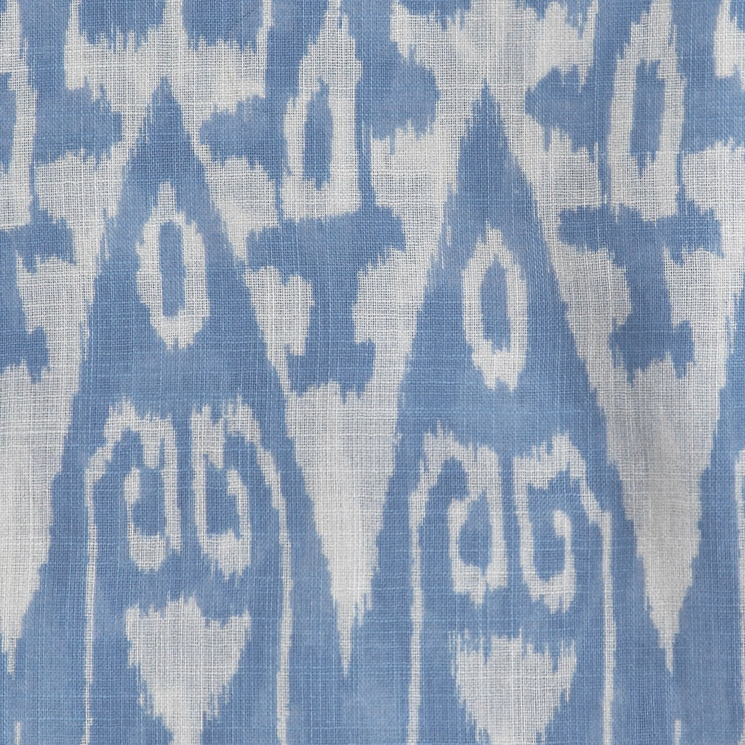 Cotton Ikat Pocket Square In And White