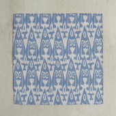 Cotton Ikat Pocket Square In And White
