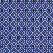 Cotton Mosaic Pocket Square in Navy