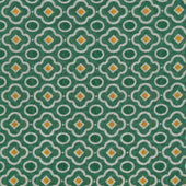 Cotton Mosaic Pocket Square in Green and Purple