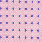 Cotton Mosaic Pocket Square in Light Pink and Lilac