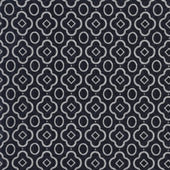 Cotton Mosaic Pocket Square in Navy and White