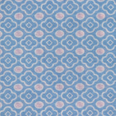 Cotton Mosaic Print Neckerchief In And Light Pink