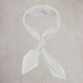 Cotton Spotted Neckerchief In And Navy