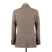 Single Breasted Country Jacket In Light Brown Tweed