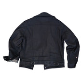 Cowboy Jacket - NOS Black Coated Denim - Warehouse - Last One - Size XS