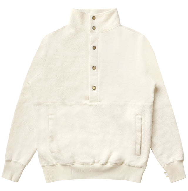 Reverse Fleece Pullover Cream - Unisex
