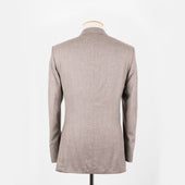 Single Breasted Peak Lapel Suit In Flannel
