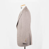 Single Breasted Peak Lapel Suit In Flannel