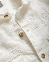 Ss Agerola Lattice Stitched Patchwork Shirt Tonal Summer Khadi