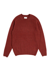 LAMBSWOOL CREW NECK JUMPER BURGUNDY