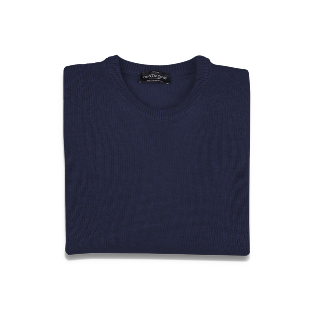 Crewneck Jumper in Navy