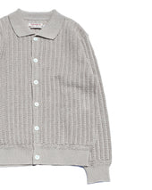 Crochet Polo Cardigan