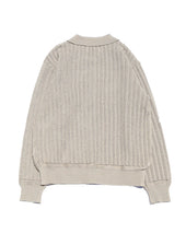 Crochet Polo Cardigan