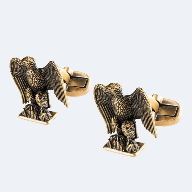 Napoleonic Eagle Cufflinks in Brass