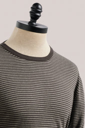 Cullen Knit T-Shirt - Brown Stripe